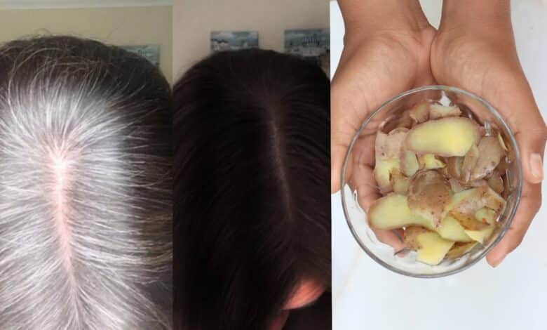 White hair to black hair naturally in just 4 minutes with potato 100% working at home