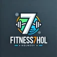 DALL·E 2024-09-11 20.44.36 - A simple and clean logo for 'Fitness7hol', focusing solely on the name. The design should be modern and bold, featuring a stylized number '7' and fitn